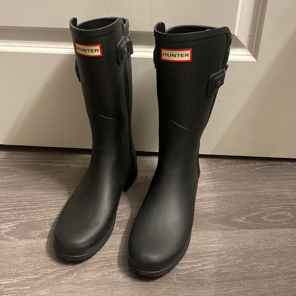 Hunter Rainboots Women’s Size 8 Black Short